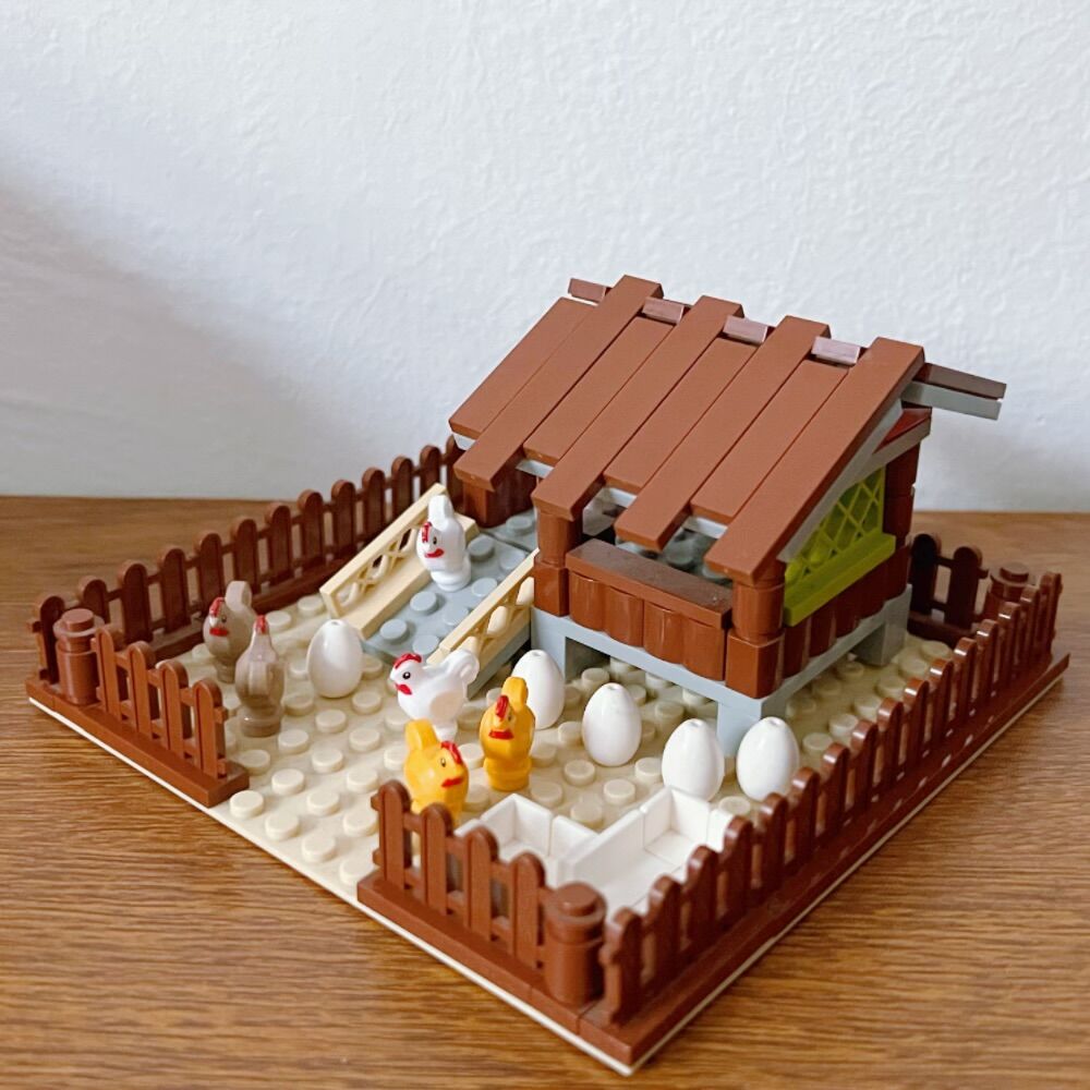 New MOC Chicken Coop Model Bui - Urban Farming For Kids review and price
