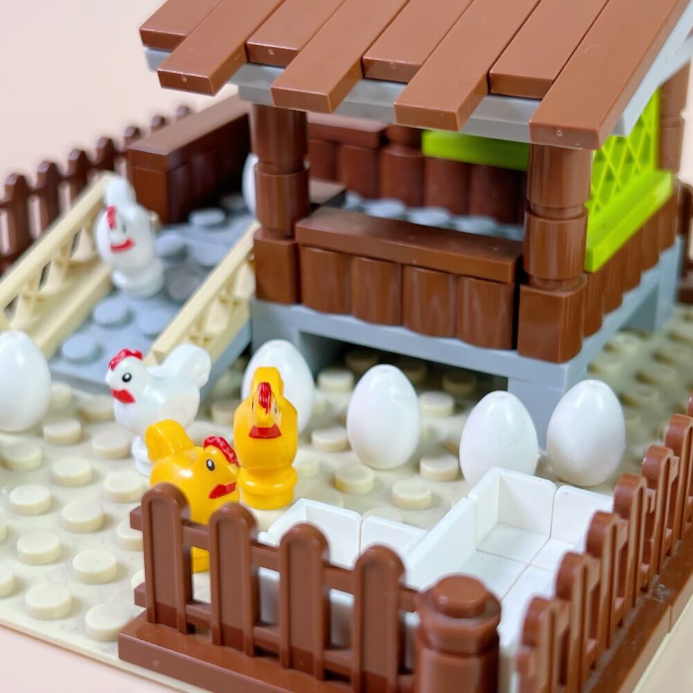 New MOC Chicken Coop Model Bui - Urban Farming For Kids review and price